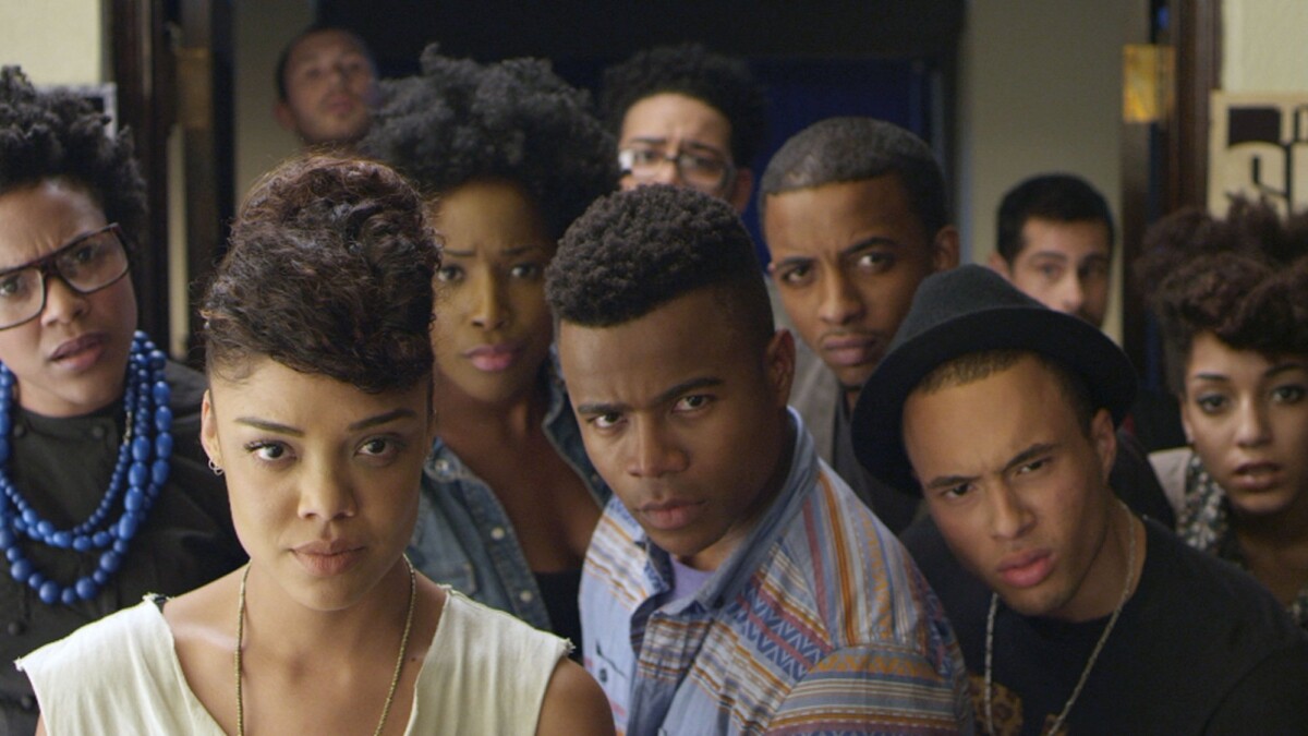 Tessa Thompson and the cast of "Dear White People."