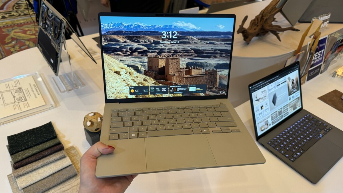 the asus zenbook a14 at ces 2025