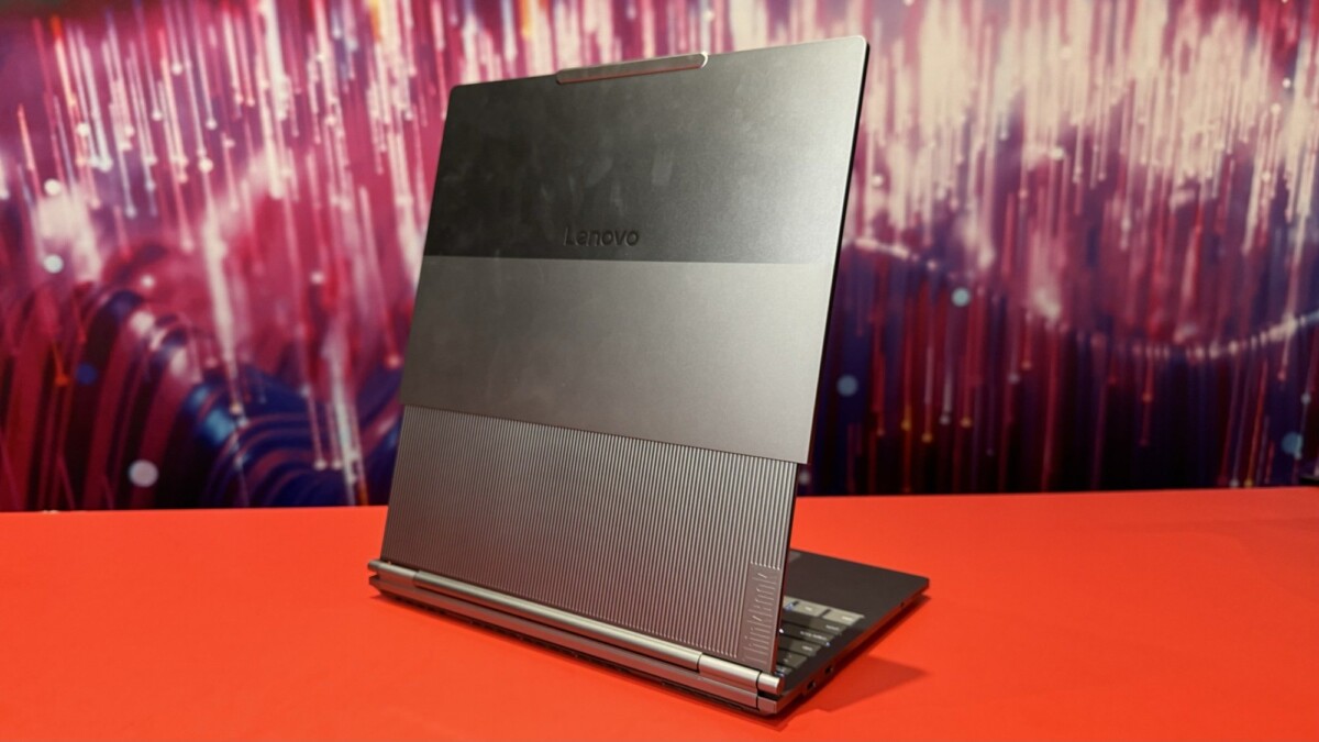 the lenovo ThinkBook Plus Gen 6 Rollable laptop at ces 2025