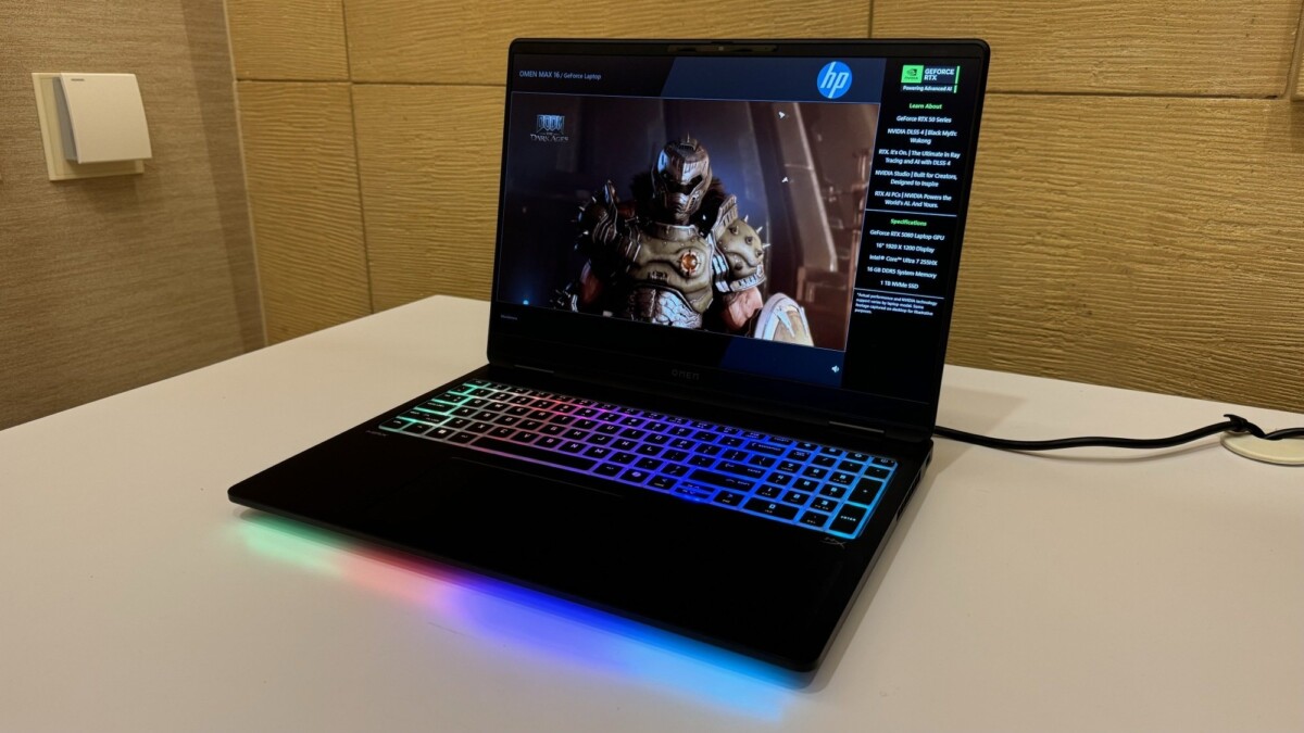 the hp omen max 16 at ces 2025