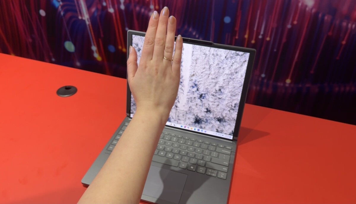 the lenovo ThinkBook Plus Gen 6 Rollable laptop at ces 2025